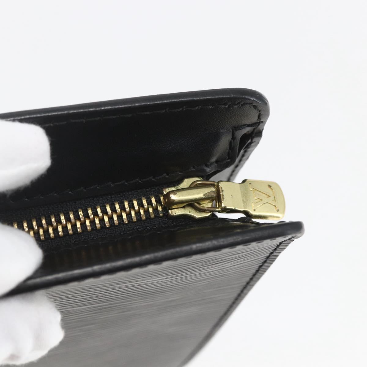 LOUIS VUITTON Epi Pochette Homme Clutch Bag Black M52522 LV Auth mr1972