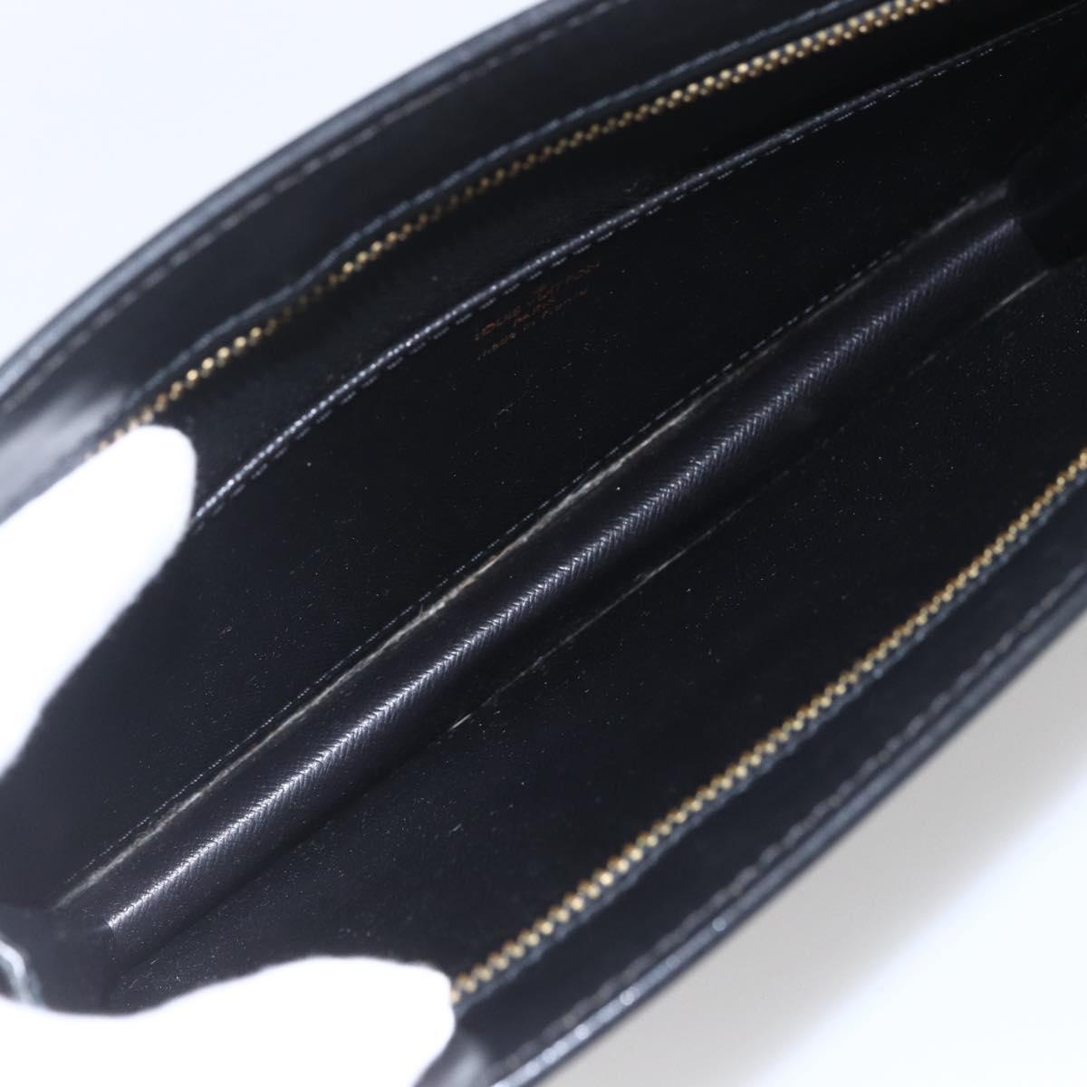 LOUIS VUITTON Epi Pochette Homme Clutch Bag Black M52522 LV Auth mr1972