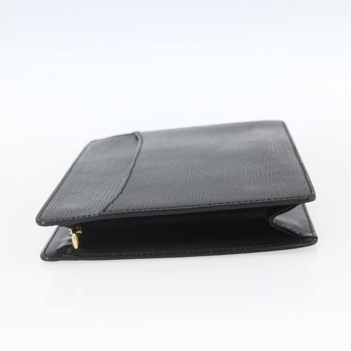 LOUIS VUITTON Epi Pochette Homme Clutch Bag Black M52522 LV Auth mr1972