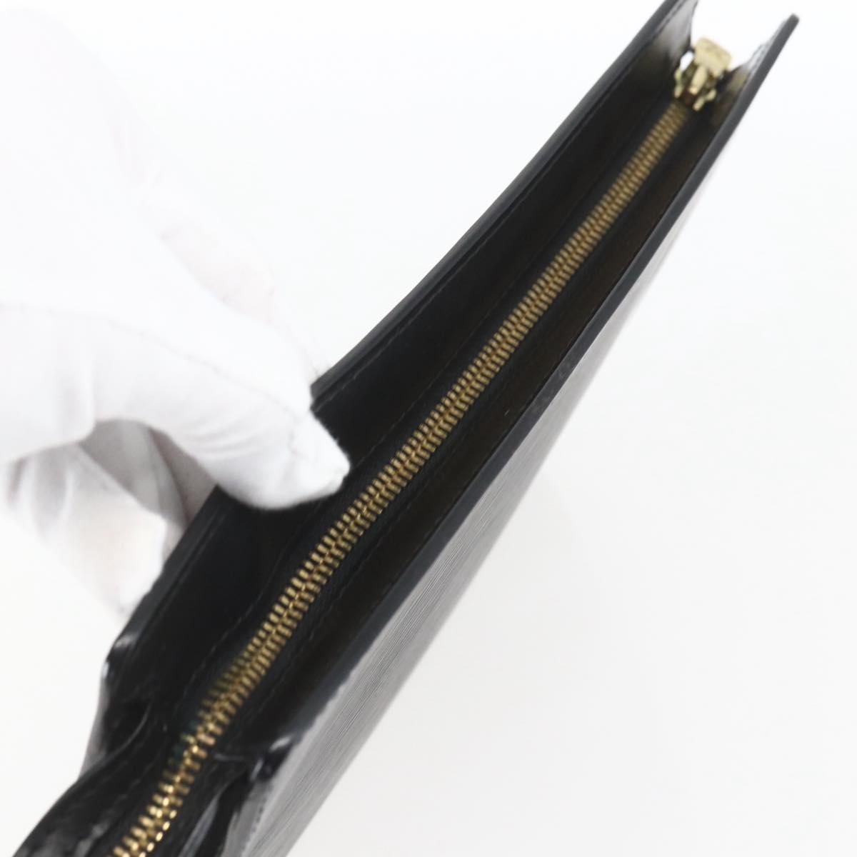 LOUIS VUITTON Epi Pochette Homme Clutch Bag Black M52522 LV Auth mr1972