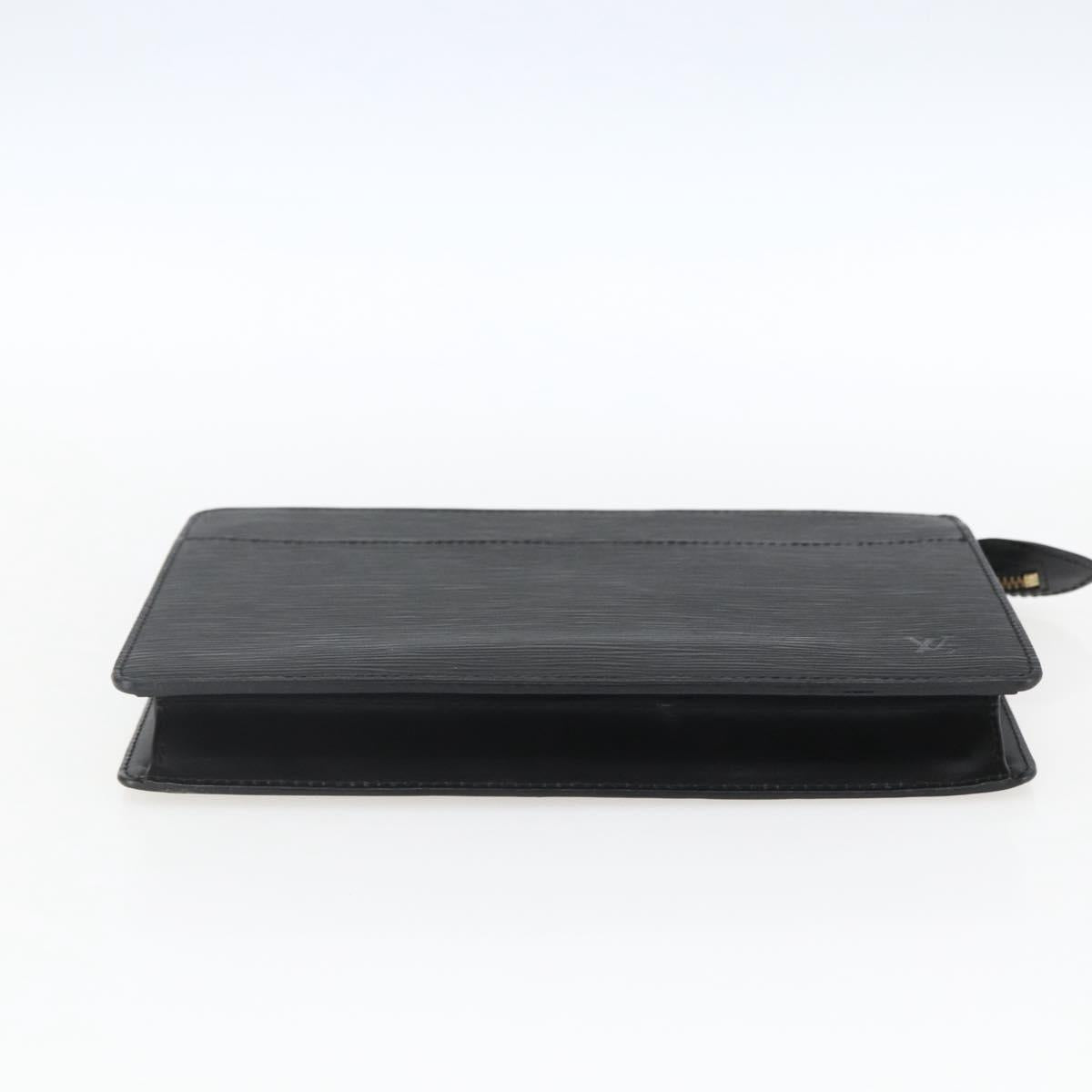 LOUIS VUITTON Epi Pochette Homme Clutch Bag Black M52522 LV Auth mr1972