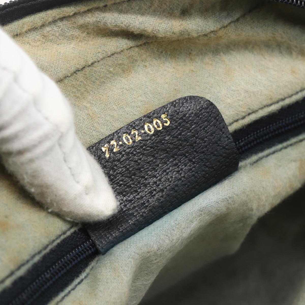 GUCCI GG Supreme Sherry Line Shoulder Bag PVC Navy Gold 72 02 005 Auth mr1982