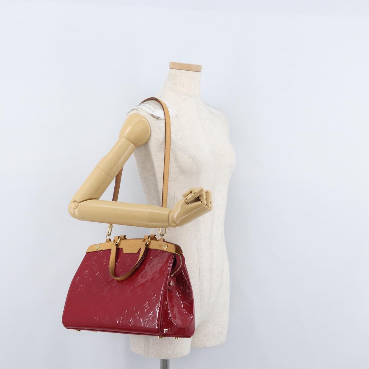 LOUIS VUITTON Monogram Vernis Blair MM Bag 2way Rose Andian M91798 Auth mr1990