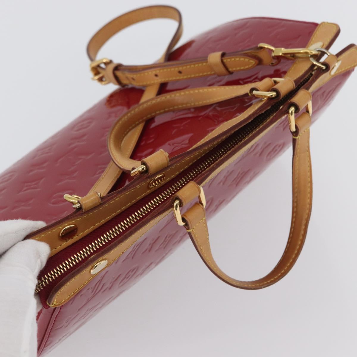 LOUIS VUITTON Monogram Vernis Blair MM Bag 2way Rose Andian M91798 Auth mr1990