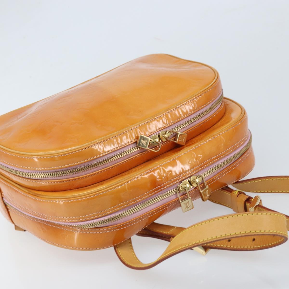 LOUIS VUITTON Monogram Vernis Marley Backpack Pink M91039 LV Auth mr1994