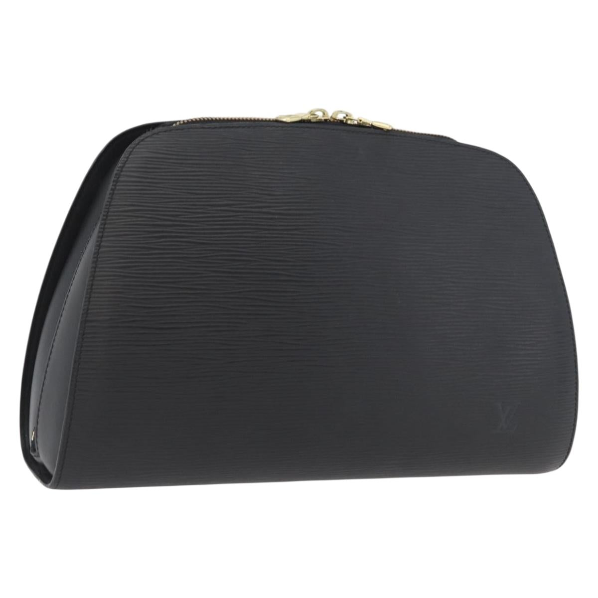LOUIS VUITTON Epi Dauphine GM Cosmetic Pouch Black M48432 LV Auth mr1997