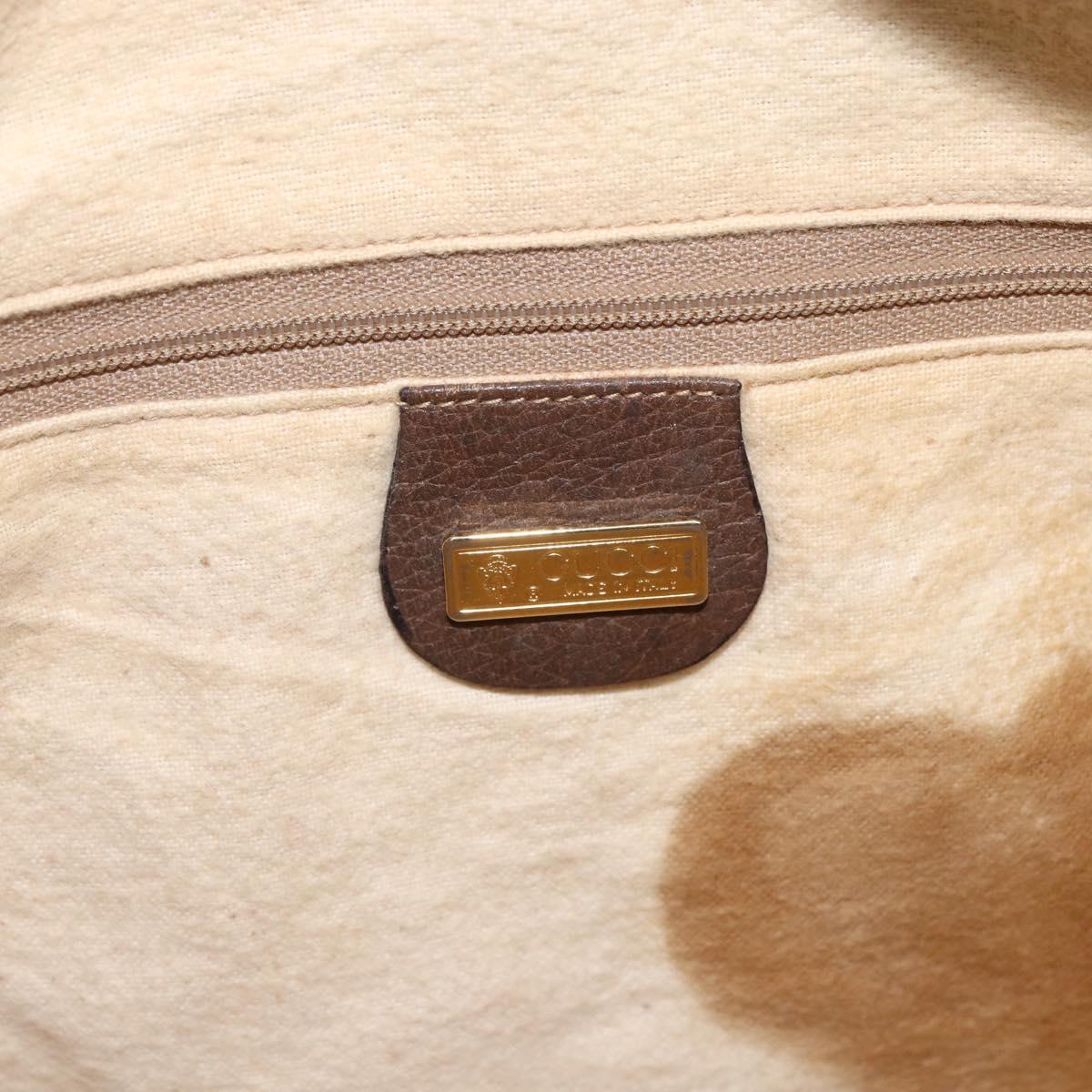 GUCCI GG Supreme Shoulder Bag PVC Beige Gold 001 256 0719 Auth mr2014