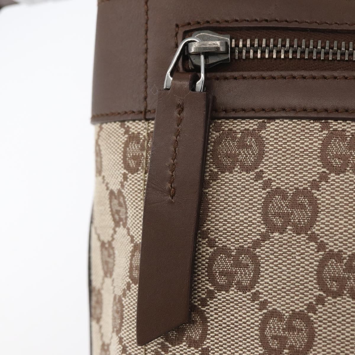 GUCCI GG Canvas Shoulder Bag Beige 001 4299 Auth mr2016