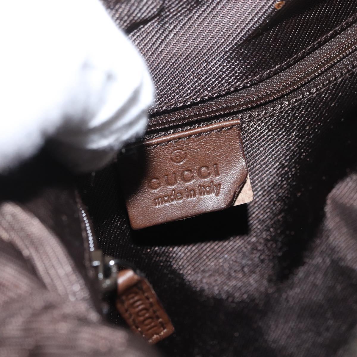 GUCCI GG Canvas Shoulder Bag Beige 001 4299 Auth mr2016