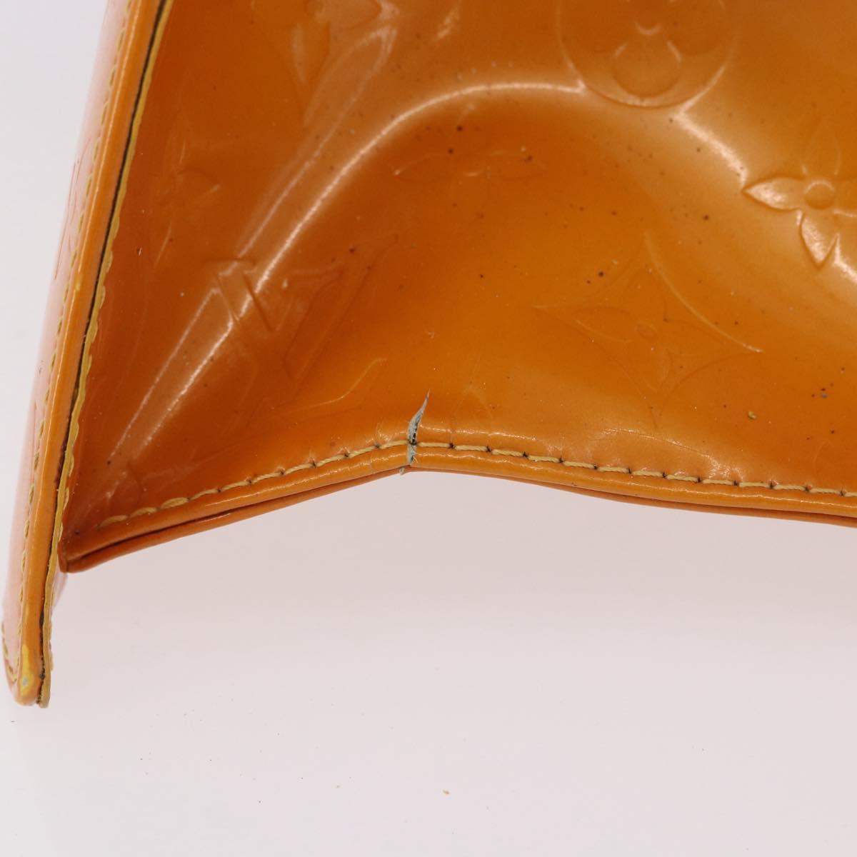 LOUIS VUITTON Monogram Vernis Forsyth Hand Bag Jaune M91112 LV Auth mr2024