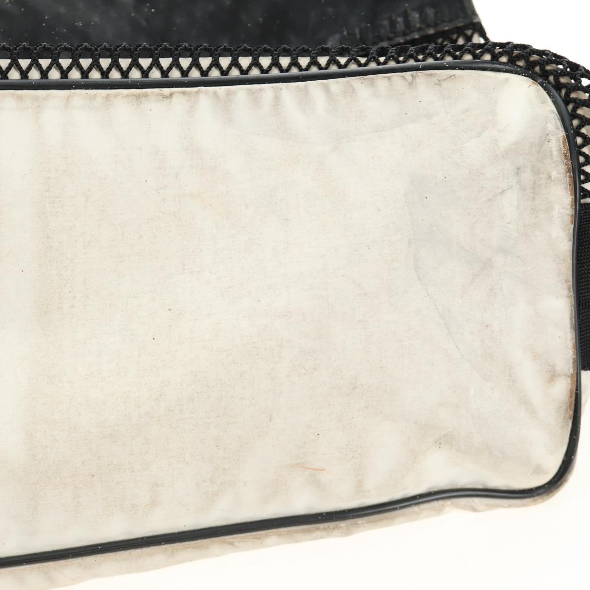 CHANEL Shoulder Bag Vinyl White CC Auth mr2043
