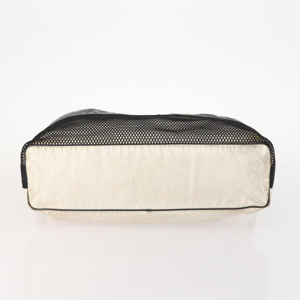 CHANEL Shoulder Bag Vinyl White CC Auth mr2043