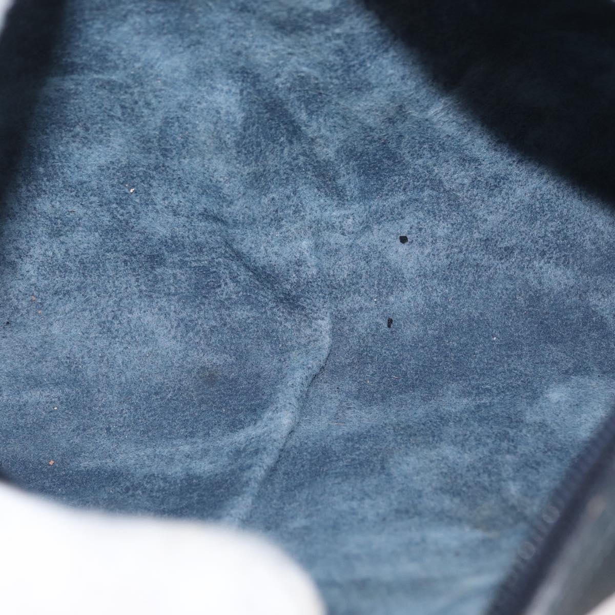 GUCCI GG Supreme Sherry Line Shoulder Bag PVC Navy Gold 120 02 004 Auth mr2064