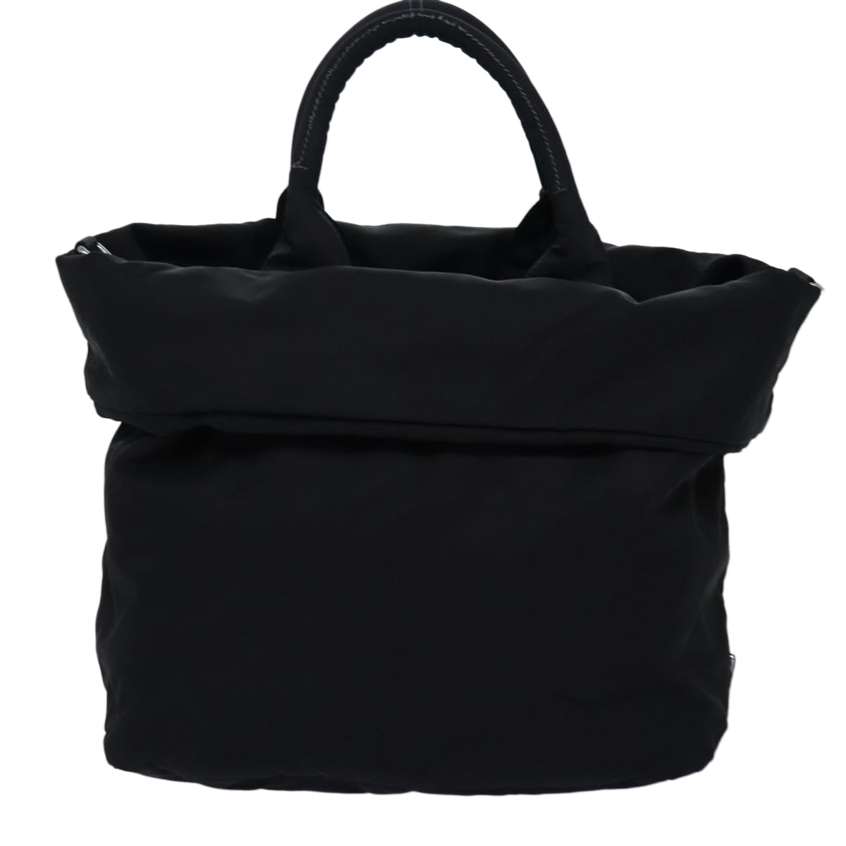 PRADA Hand Bag Nylon 2way Black Auth mr207