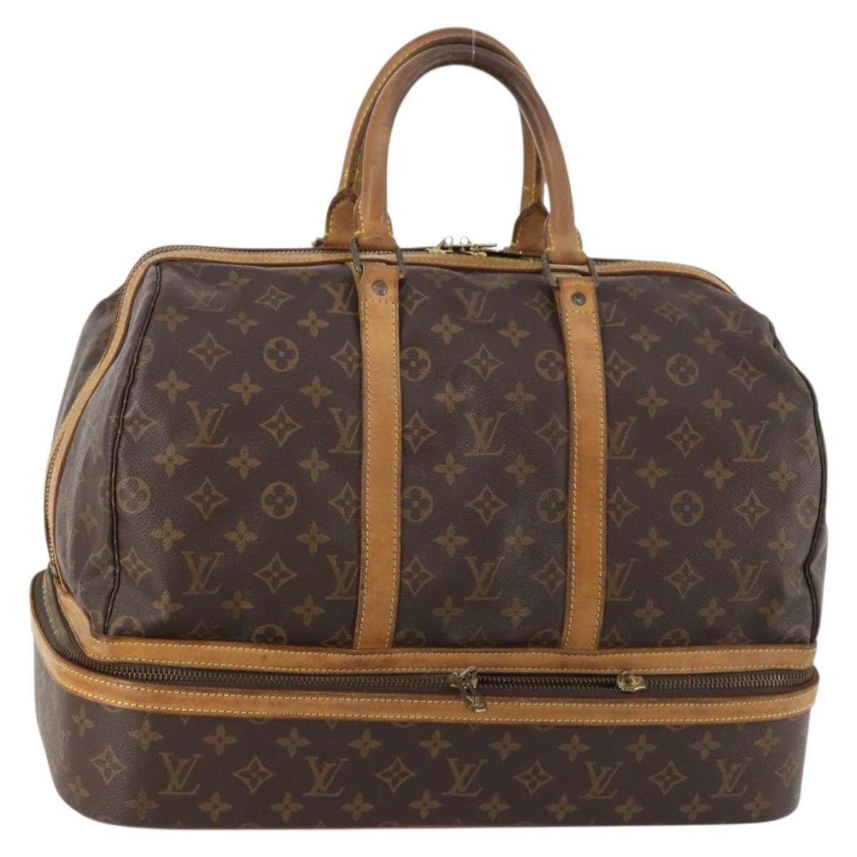 LOUIS VUITTON Monogram Sac Sports Boston Bag M41444 LV Auth mr2092