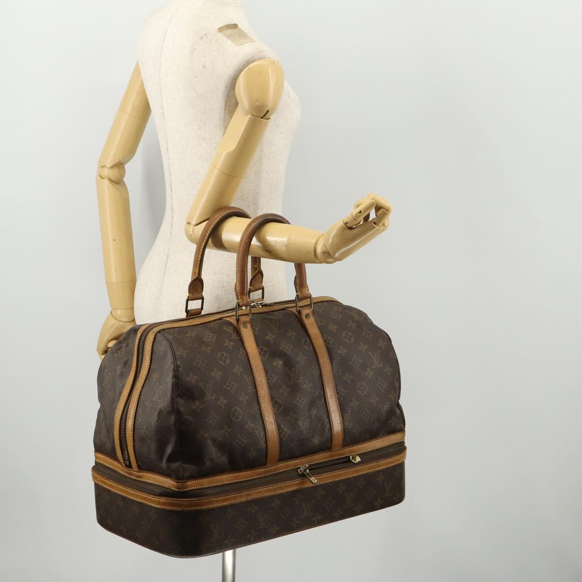 LOUIS VUITTON Monogram Sac Sports Boston Bag M41444 LV Auth mr2092