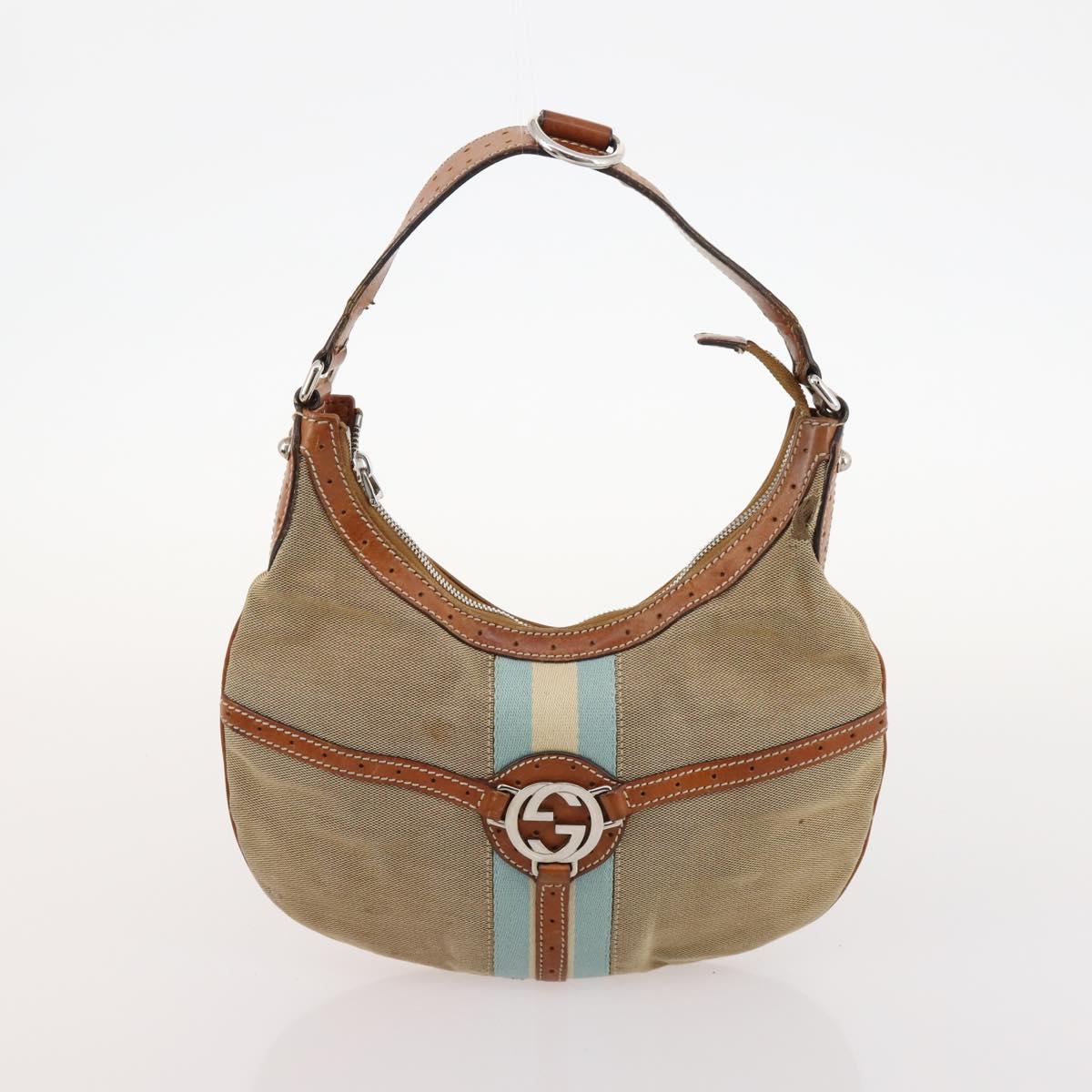 GUCCI GG Canvas Micro GG Supreme Bag PVC 4 Set Beige Brown black Auth mr2102