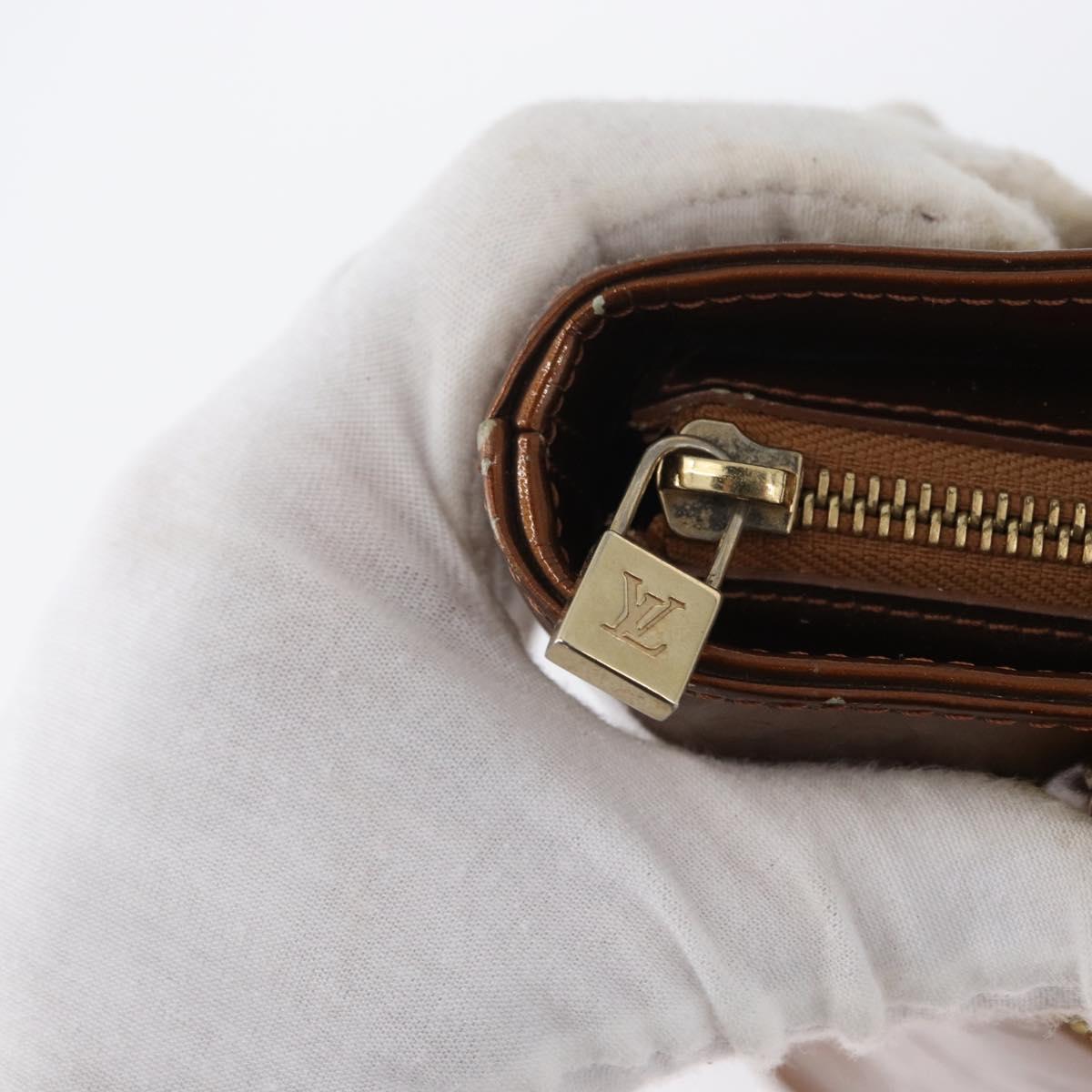 LOUIS VUITTON Monogram Vernis Houston Hand Bag Bronze M91122 LV Auth mr2114