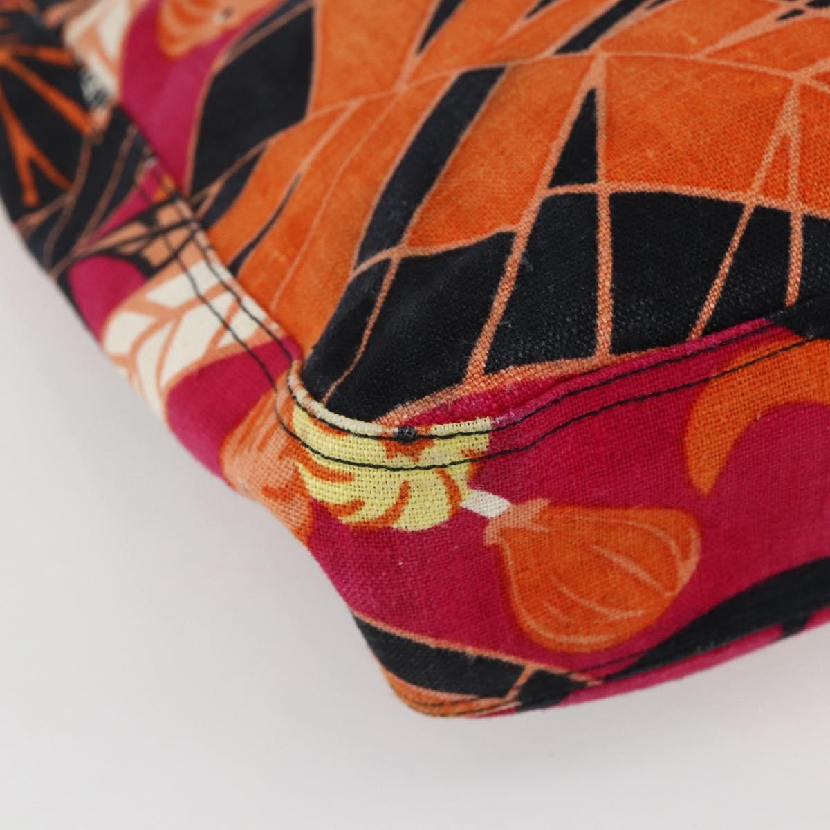 GIVENCHY Tote Bag Canvas Multicolor Gold Auth mr2117