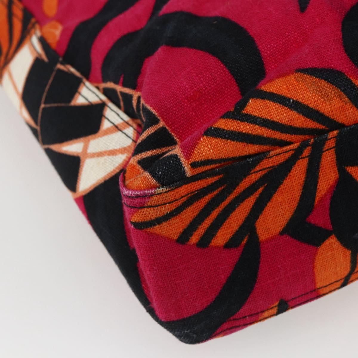 GIVENCHY Tote Bag Canvas Multicolor Gold Auth mr2117