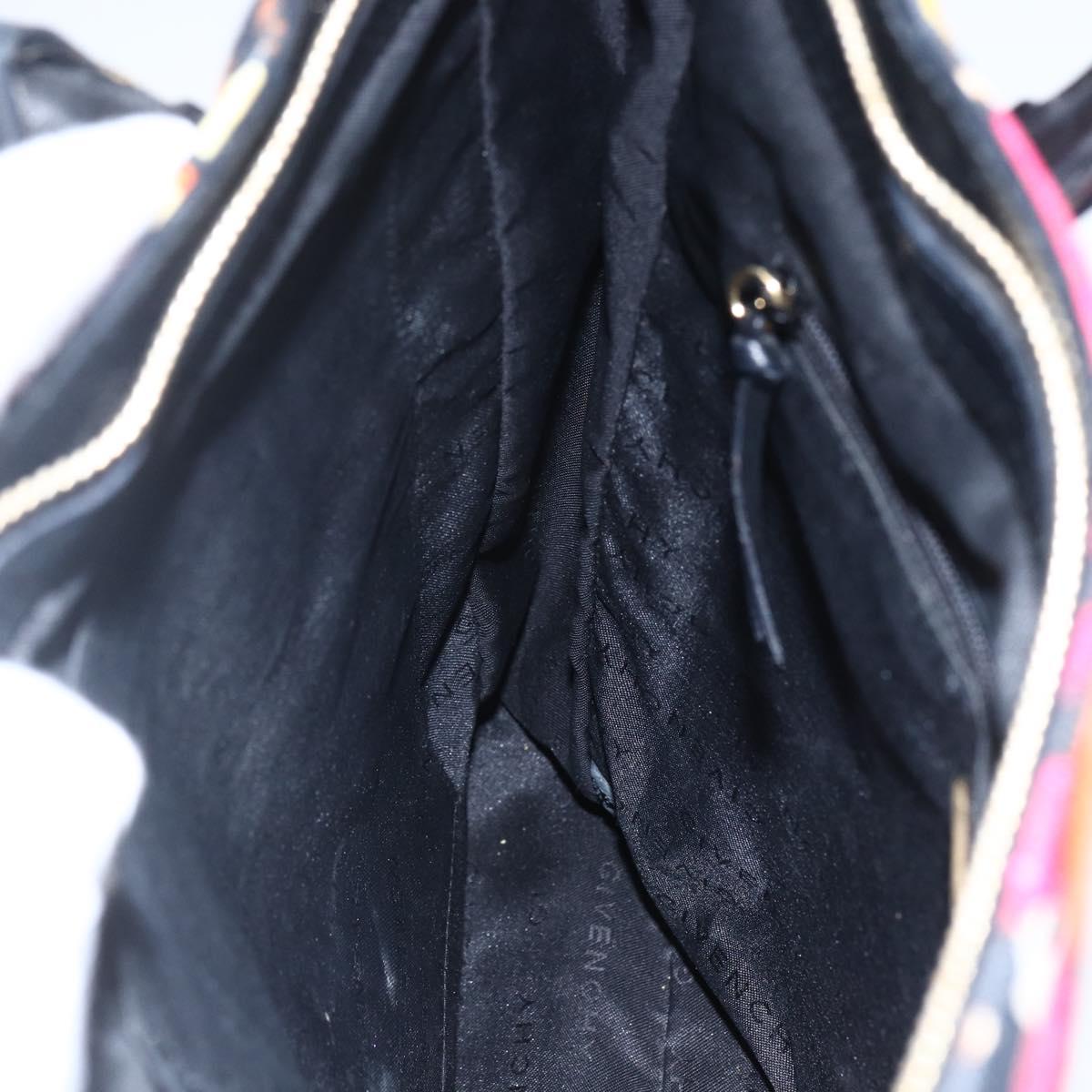 GIVENCHY Tote Bag Canvas Multicolor Gold Auth mr2117