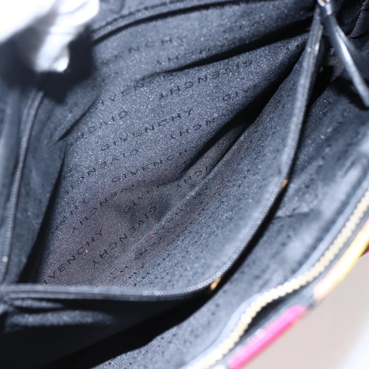 GIVENCHY Tote Bag Canvas Multicolor Gold Auth mr2117