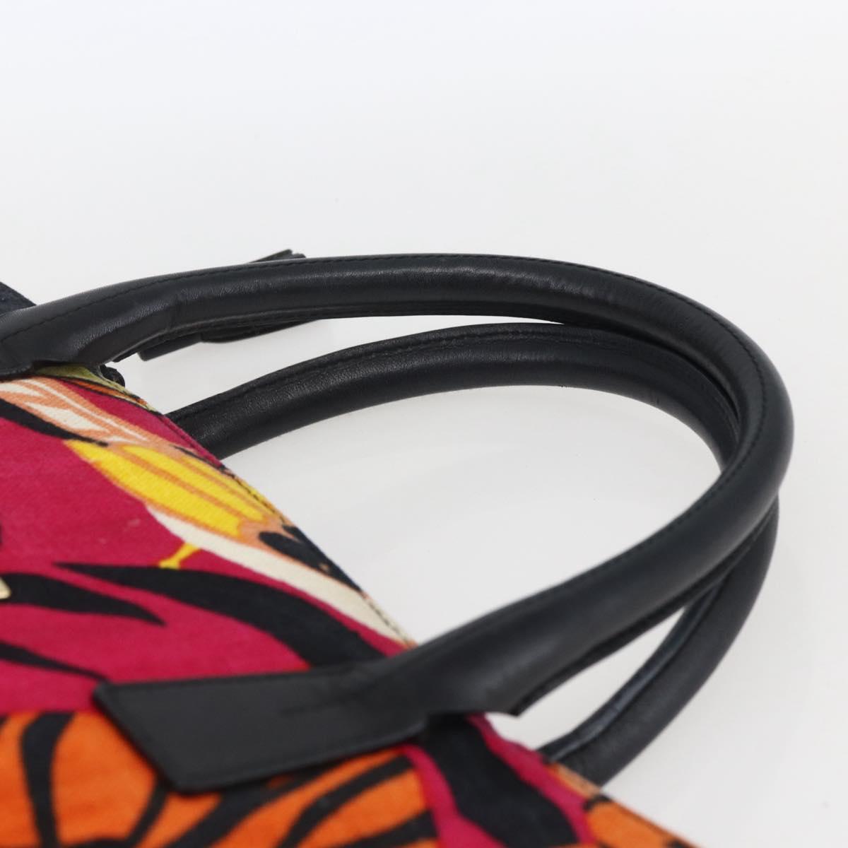 GIVENCHY Tote Bag Canvas Multicolor Gold Auth mr2117