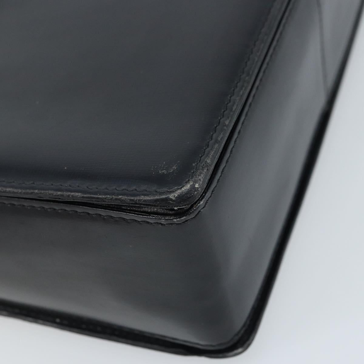CELINE Shoulder Bag Leather Black Gold Auth mr2124A
