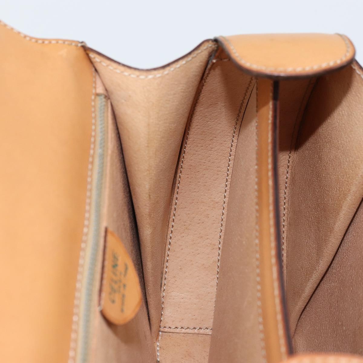 CELINE Macadam Canvas Hand Bag PVC Leather Brown Gold Auth mr2139A