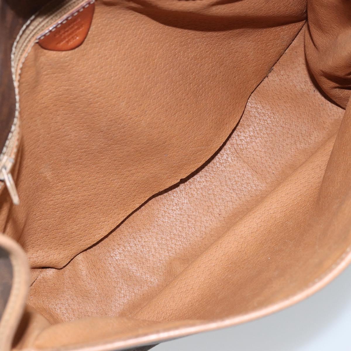 CELINE Macadam Canvas Shoulder Bag PVC Leather Auth mr2142