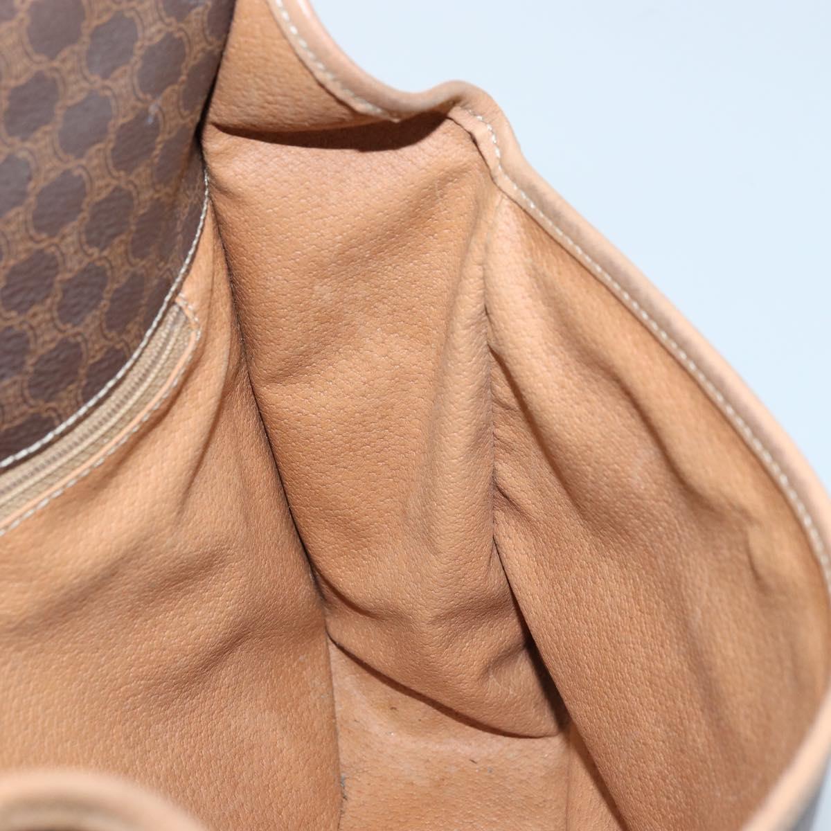CELINE Macadam Canvas Shoulder Bag PVC Leather Auth mr2142
