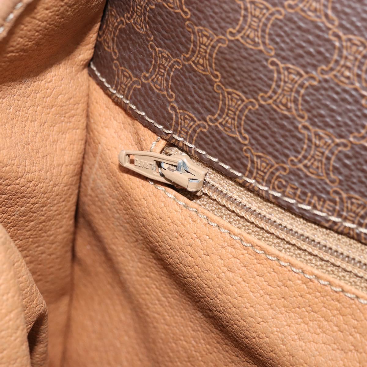 CELINE Macadam Canvas Shoulder Bag PVC Leather Auth mr2142