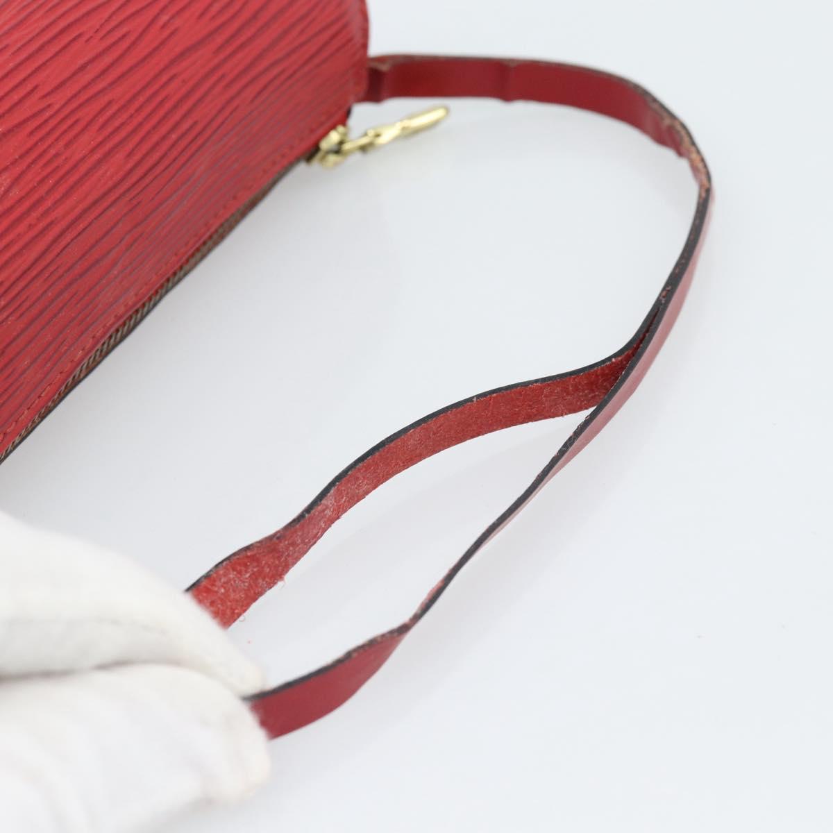 LOUIS VUITTON Epi Soufflot Hand Bag Red M52227 LV Auth mr2144A