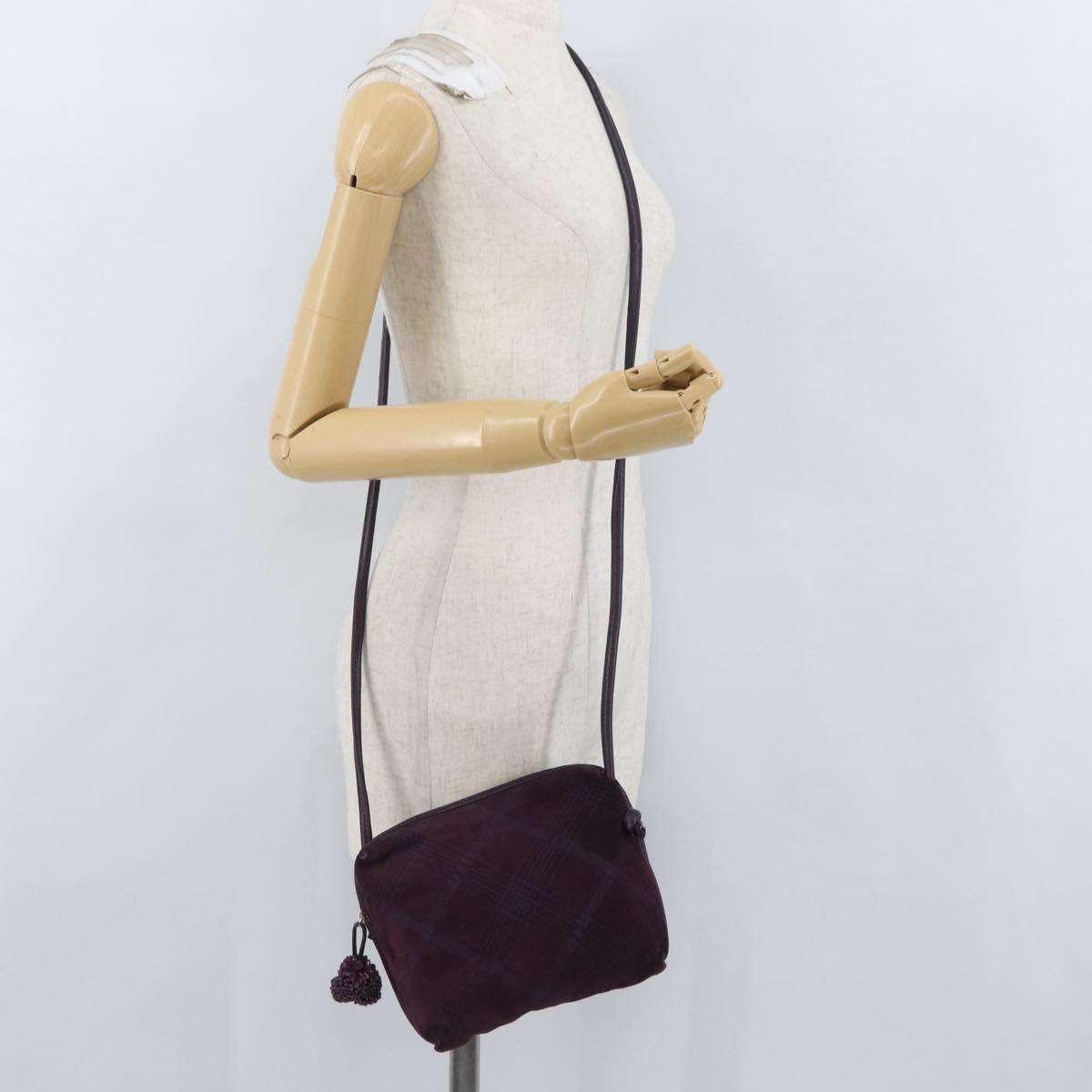BOTTEGA VENETA Shoulder Bag Leather Suede Zipangu Gold Gold Auth mr2157