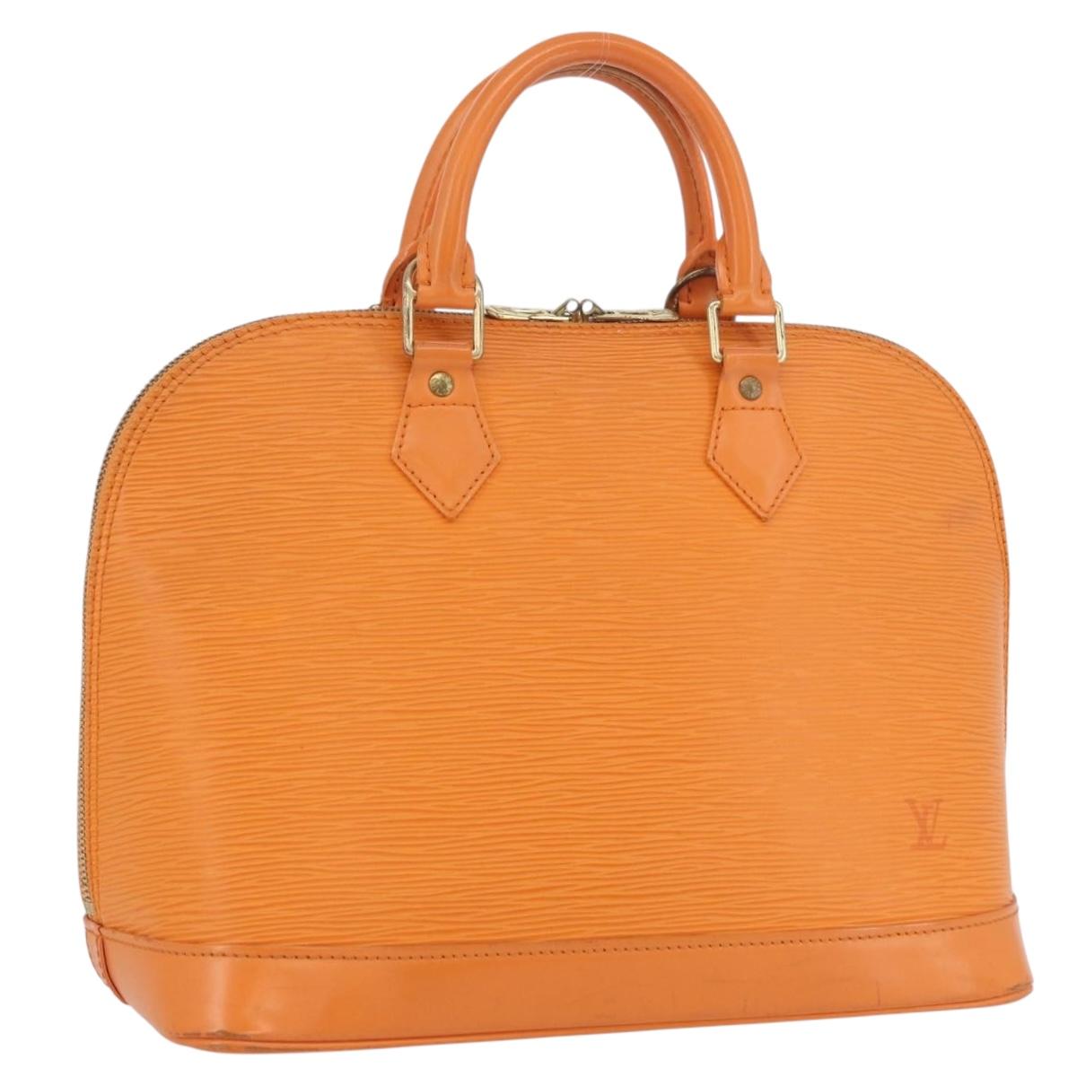 LOUIS VUITTON Epi Alma Hand Bag Orange Mandarin M5214H LV Auth mr2163
