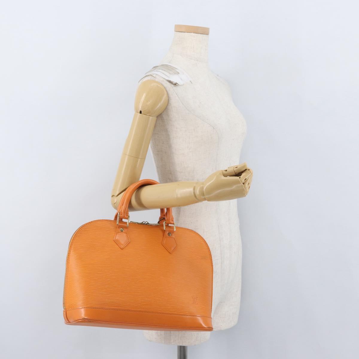 LOUIS VUITTON Epi Alma Hand Bag Orange Mandarin M5214H LV Auth mr2163