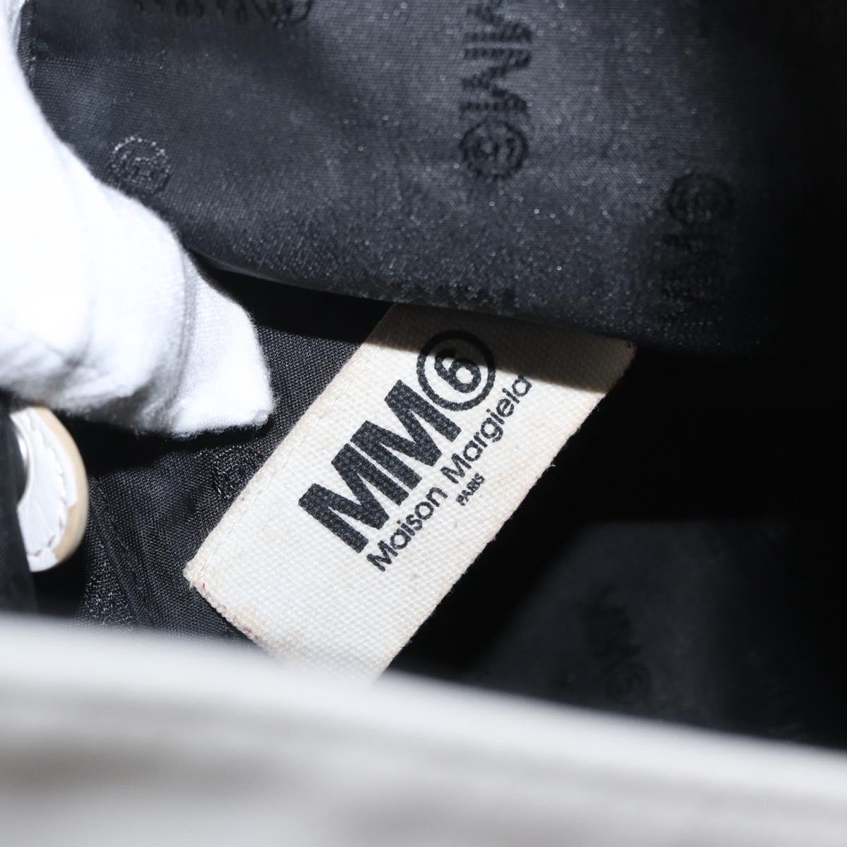 Maison Margiela Hand Bag Leather White Auth mr2179