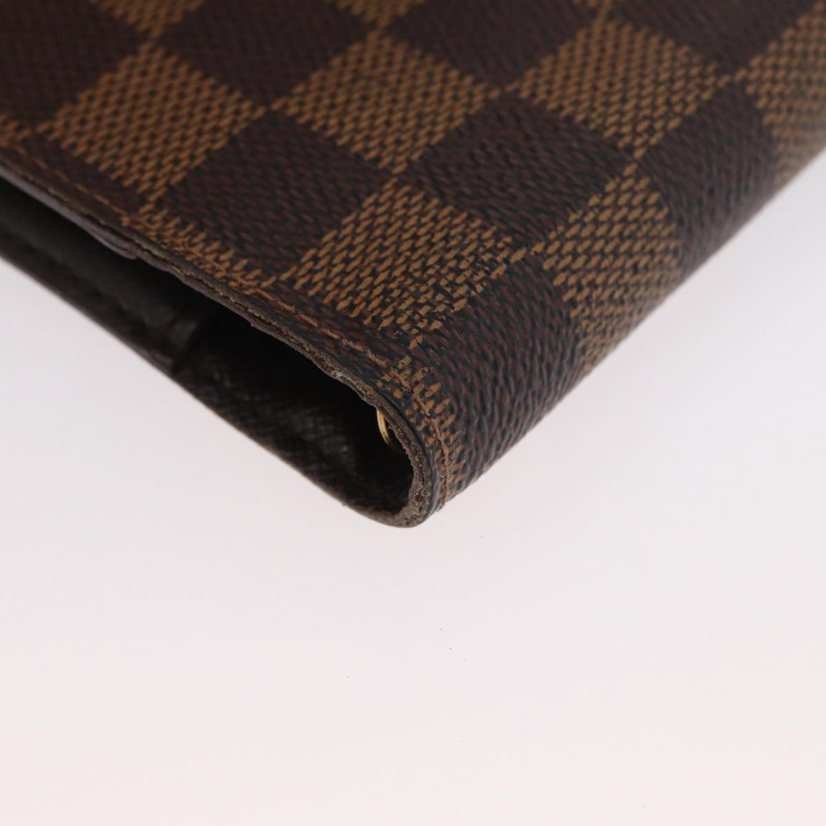LOUIS VUITTON Damier Ebene Agenda PM Day Planner Cover R20700 LV Auth mr2184