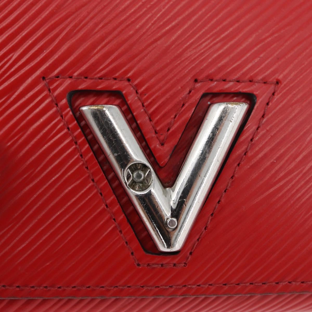 LOUIS VUITTON Epi Portefeuille Twist Wallet Red M64413 LV Auth mr2190