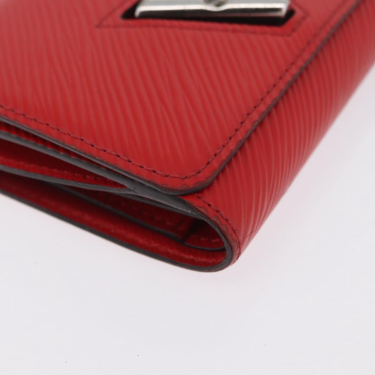LOUIS VUITTON Epi Portefeuille Twist Wallet Red M64413 LV Auth mr2190