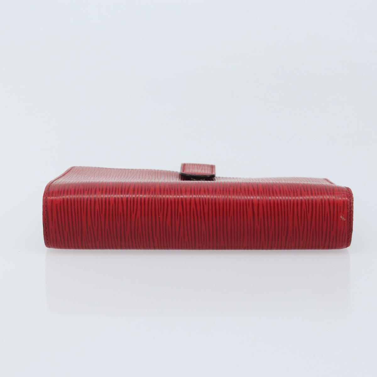 LOUIS VUITTON Epi Agenda MM Day Planner Cover Red R20047 LV Auth mr2194