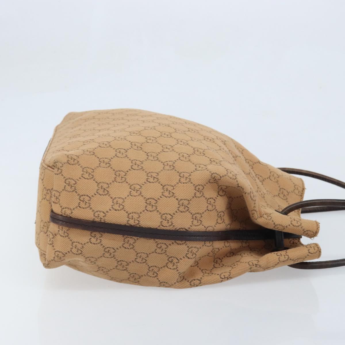 GUCCI GG Canvas Shoulder Bag Brown 101341 Auth mr2214