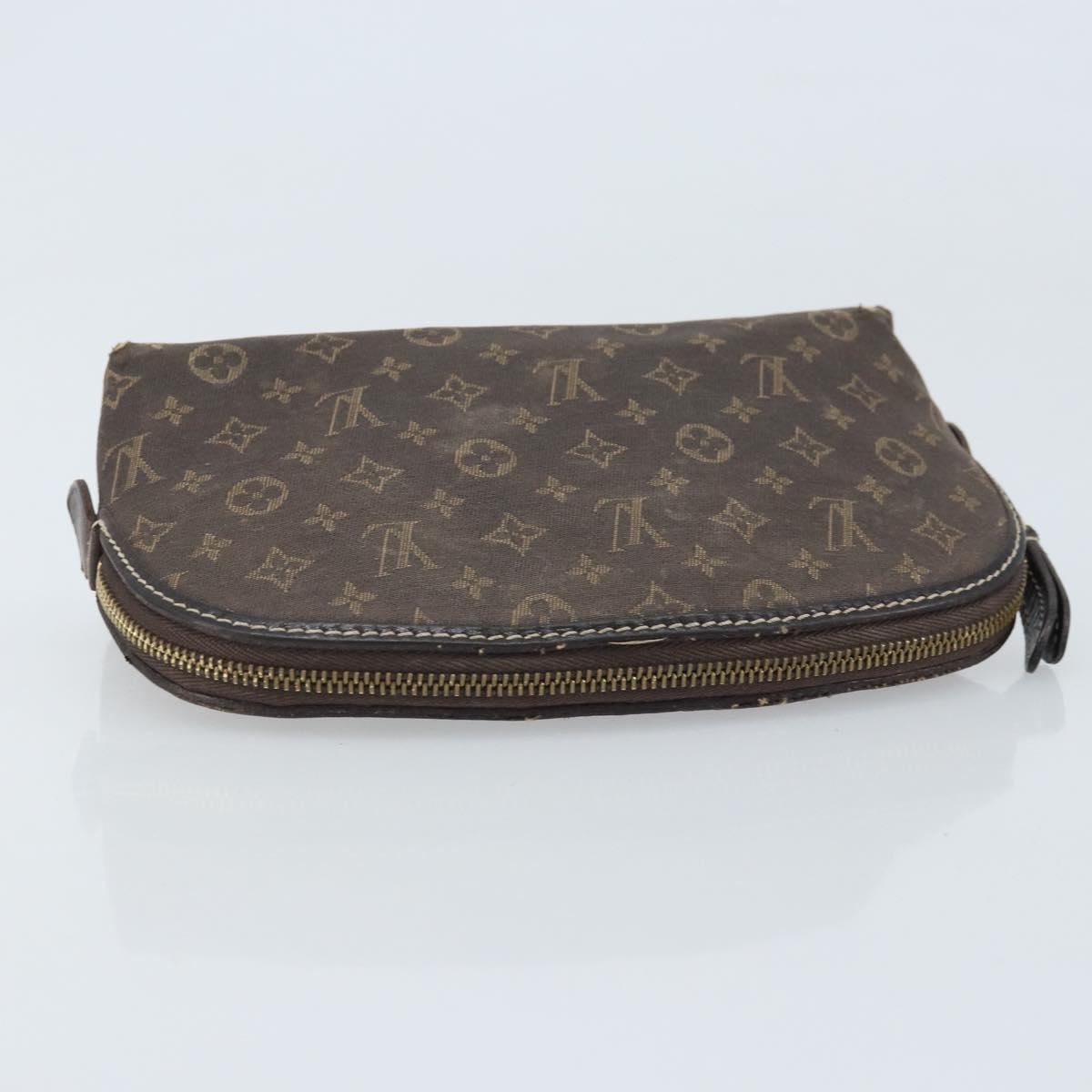LOUIS VUITTON Monogram Idylle Pochette Pouch Brown M40375 LV Auth mr2216