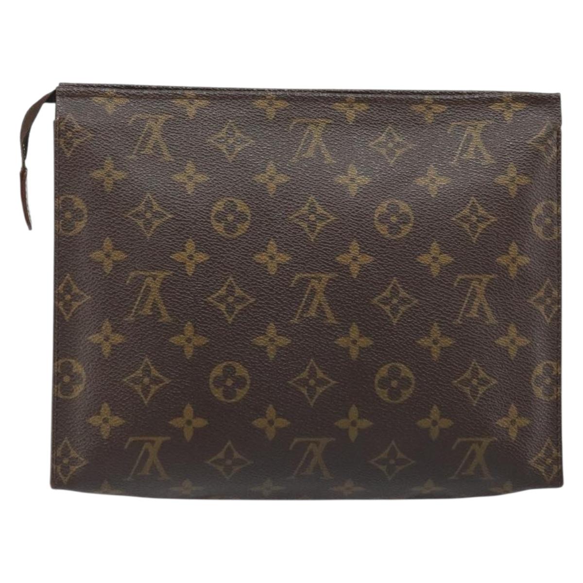 LOUIS VUITTON Monogram Poche Toilette 26 Pouch M47542 LV Auth mr2218