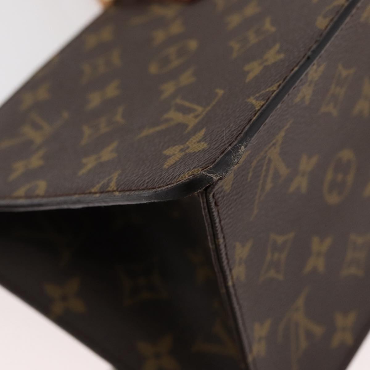 LOUIS VUITTON Monogram Sac Triangle Hand Bag M51360 LV Auth mr2234V