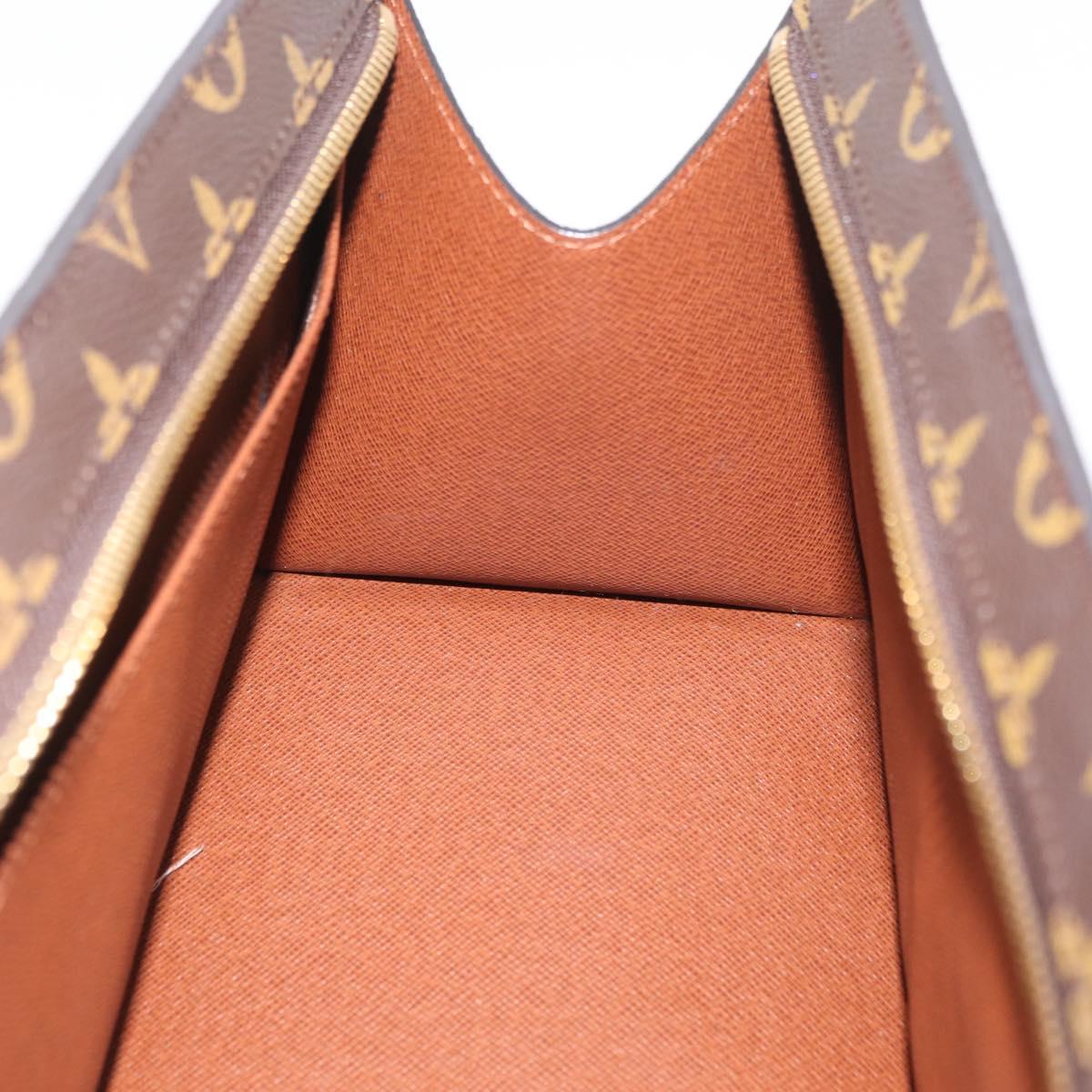 LOUIS VUITTON Monogram Sac Triangle Hand Bag M51360 LV Auth mr2234V