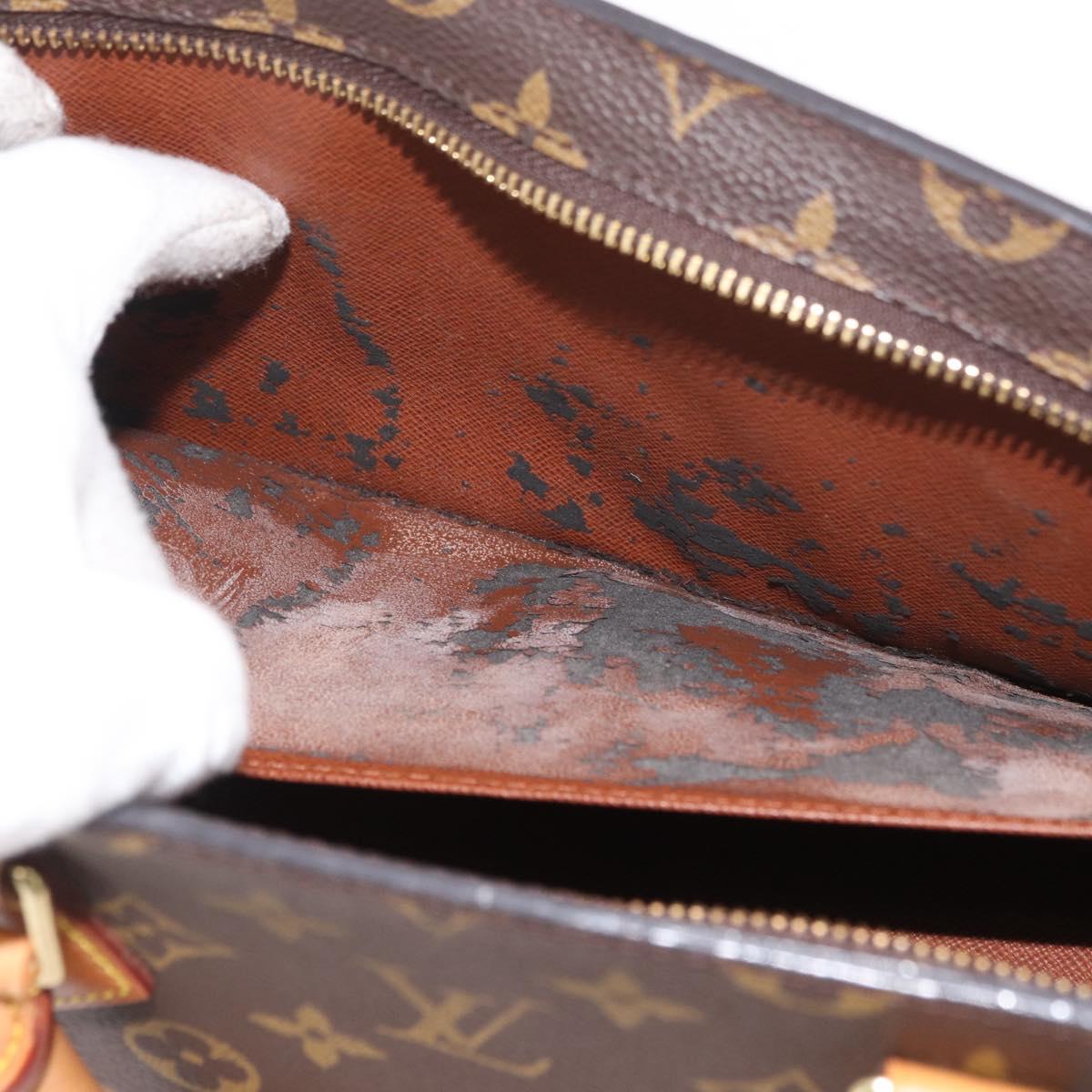 LOUIS VUITTON Monogram Sac Triangle Hand Bag M51360 LV Auth mr2234V