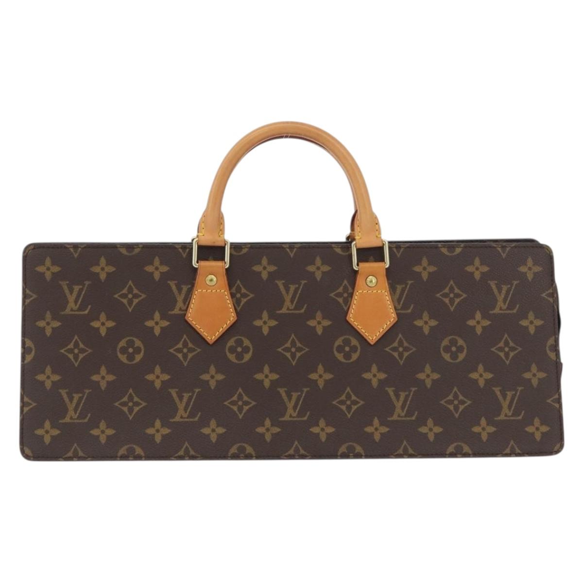 LOUIS VUITTON Monogram Sac Triangle Hand Bag M51360 LV Auth mr2234V
