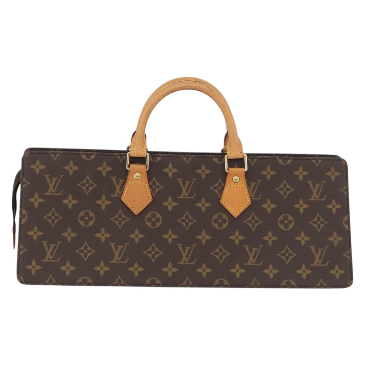 LOUIS VUITTON Monogram Sac Triangle Hand Bag M51360 LV Auth mr2234V