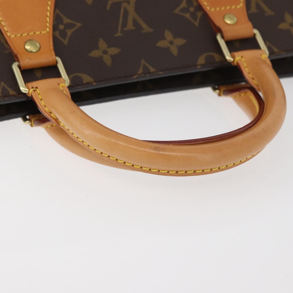 LOUIS VUITTON Monogram Sac Triangle Hand Bag M51360 LV Auth mr2234V